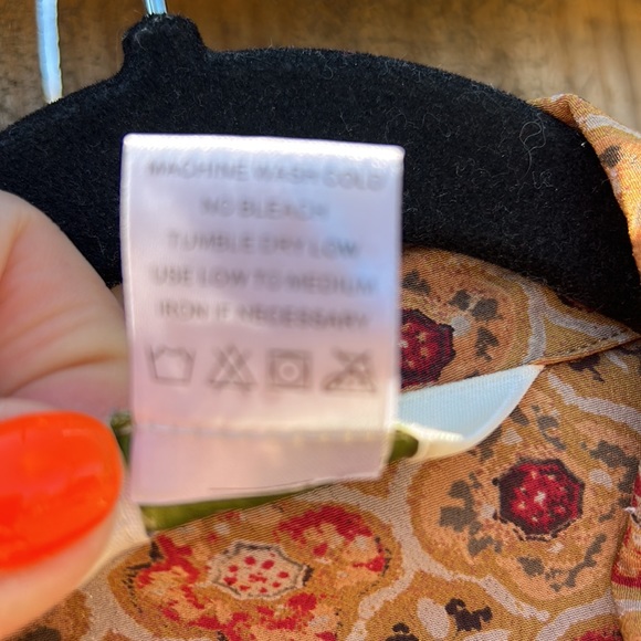 Vintage Orvis Geometric Pattern Button Up Belted Shirt Dress - Picture 6 of 6